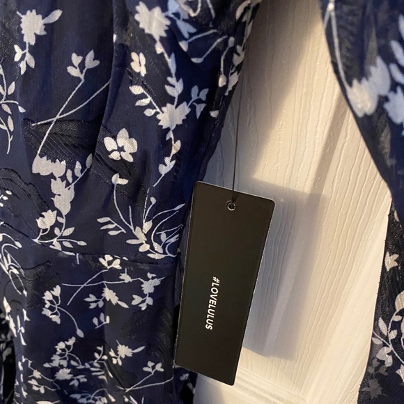 Lulus Wished for This Navy Floral Dress - Picture 7 of 8